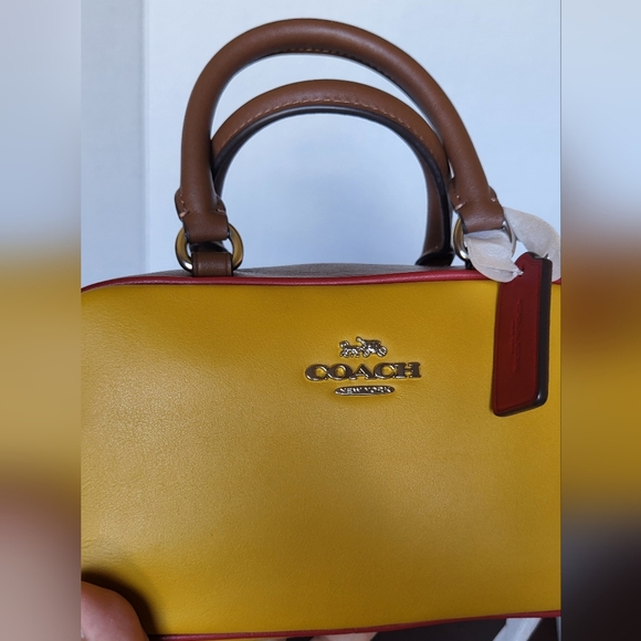 New Coach Mini Colorblock Satchel Like Browery - Picture 9 of 11